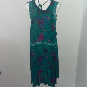 Floral Lace Trim Sleep Dress